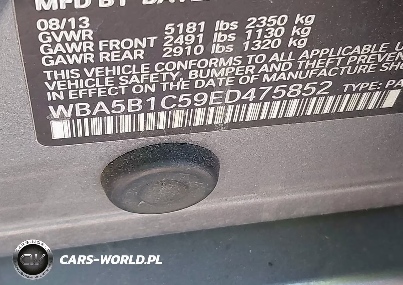 2014 BMW 535I VIN:WBA5B1C59ED475852 - 9