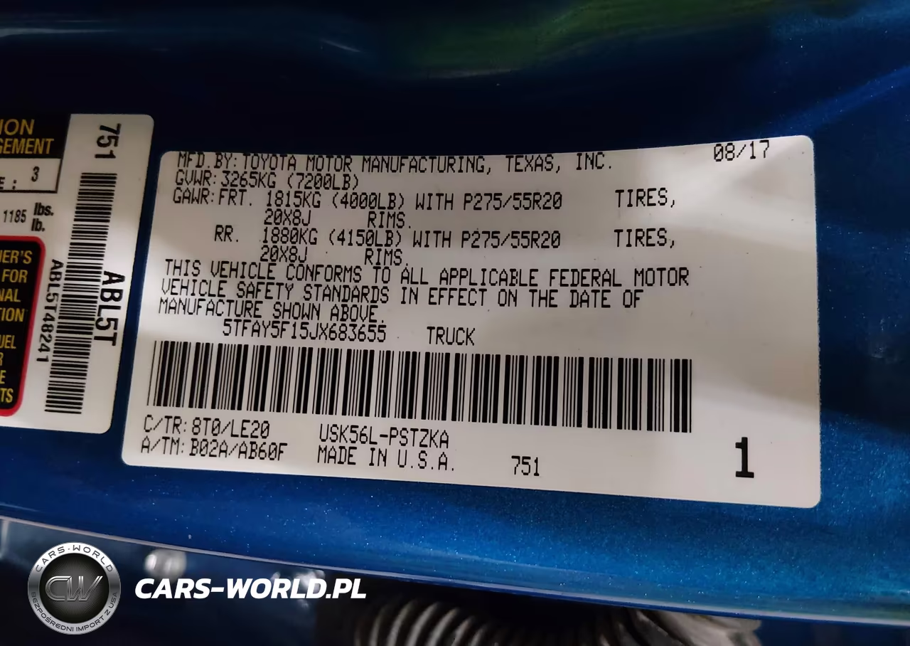 2018 Toyota Tundra Platinum 5.7L V8 VIN:5TFAY5F15JX683655 - 9