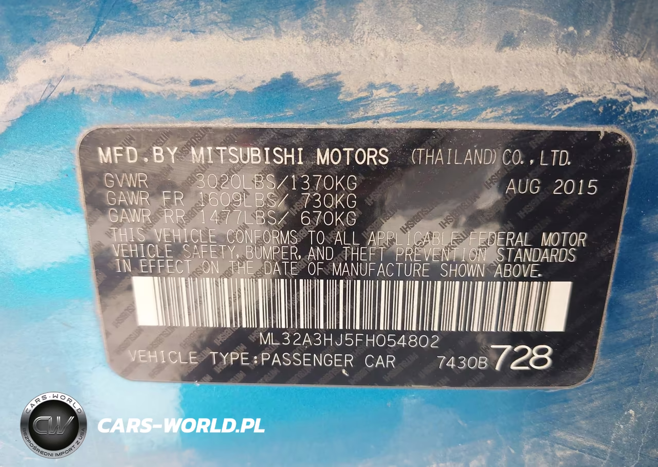 2015 Mitsubishi Mirage De VIN:ML32A3HJ5FH054802 - 9
