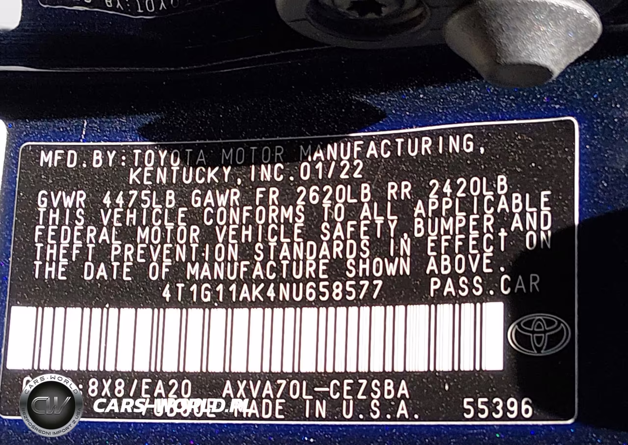 2022 Toyota Camry Se VIN:4T1G11AK4NU658577 - 9
