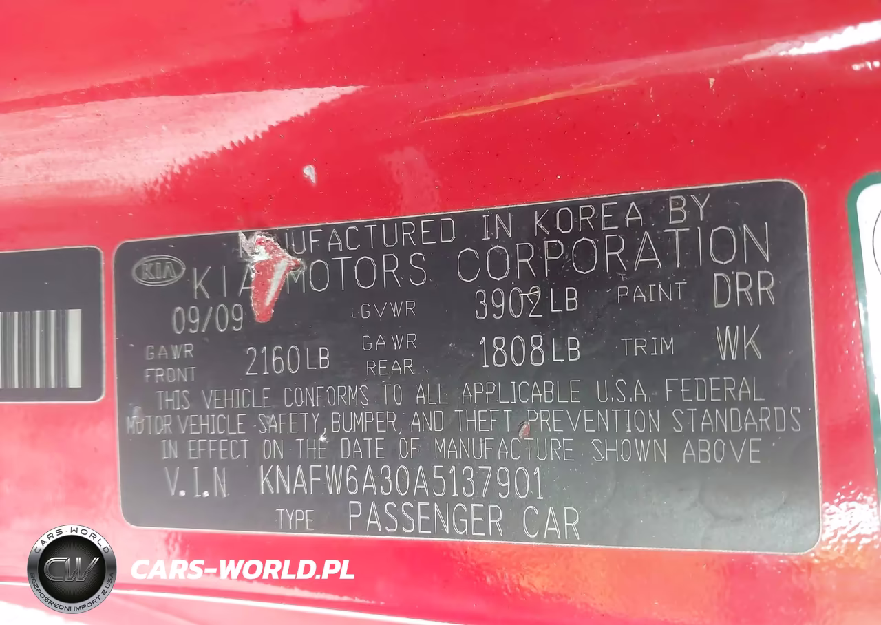2010 Kia Forte Koup Sx VIN:KNAFW6A30A5137901 - 9