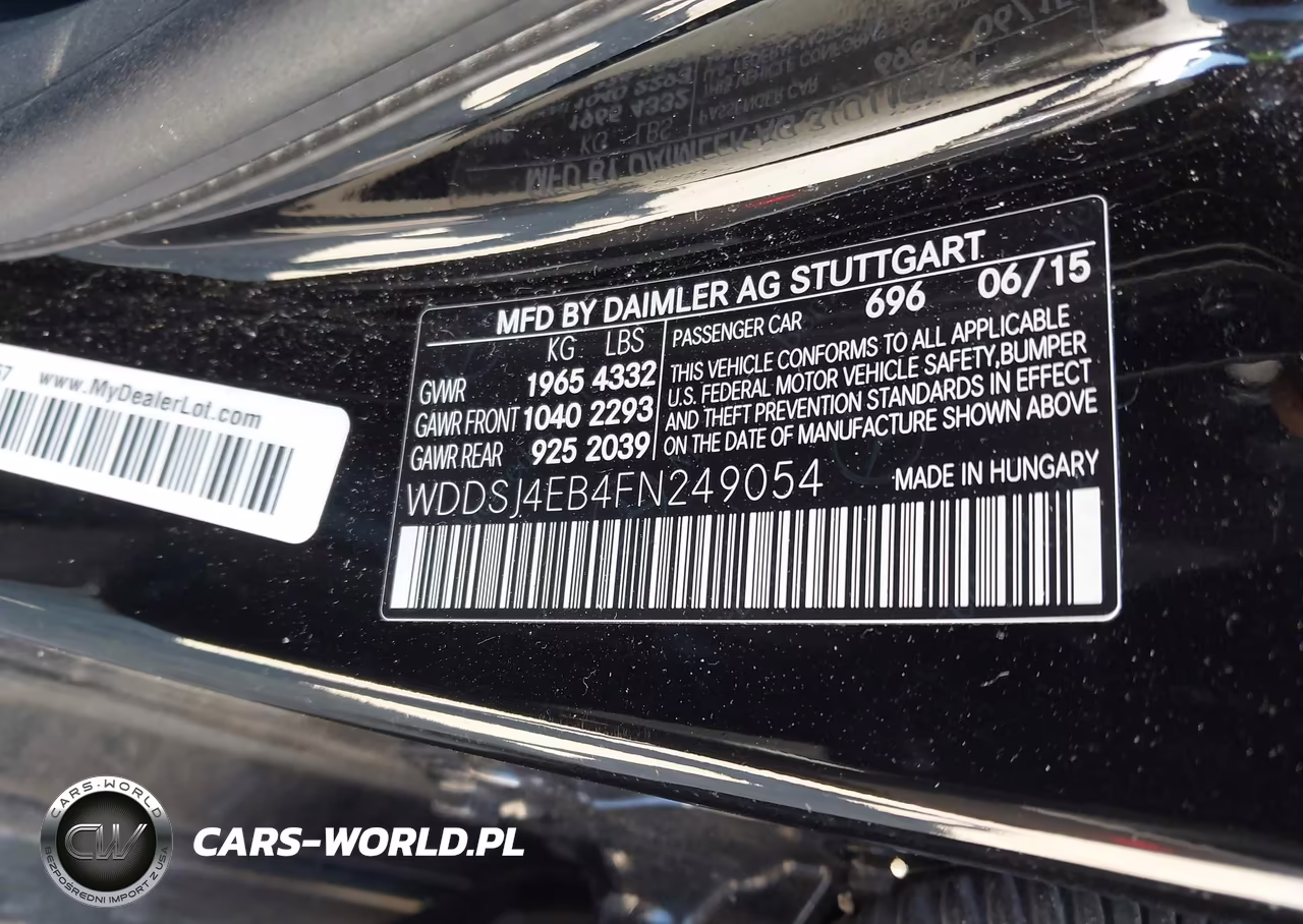 2015 Mercedes-Benz Cla 250 VIN:WDDSJ4EB4FN249054 - 9