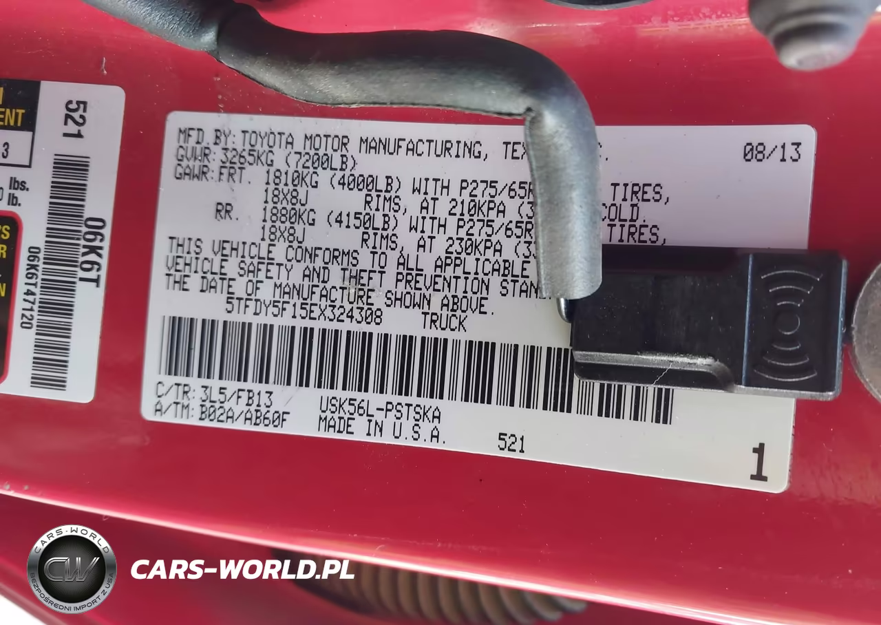 2014 Toyota Tundra Sr5 5.7L V8 VIN:5TFDY5F15EX324308 - 9