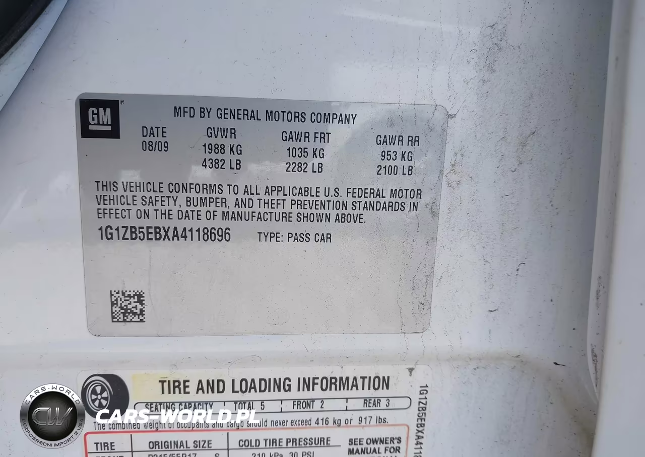2010 Chevrolet Malibu Ls VIN:1G1ZB5EBXA4118696 - 9