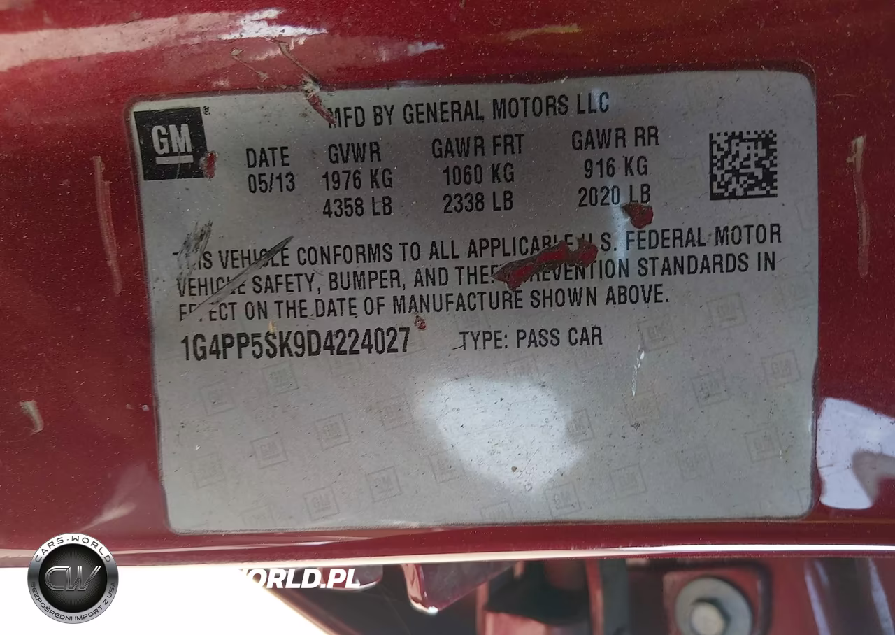 2013 Buick Verano VIN:1G4PP5SK9D4224027 - 9