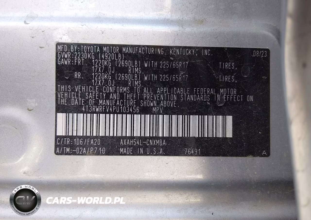 2023 Toyota Rav4 Hybrid Xle VIN:4T3RWRFV4PU103456 - 9