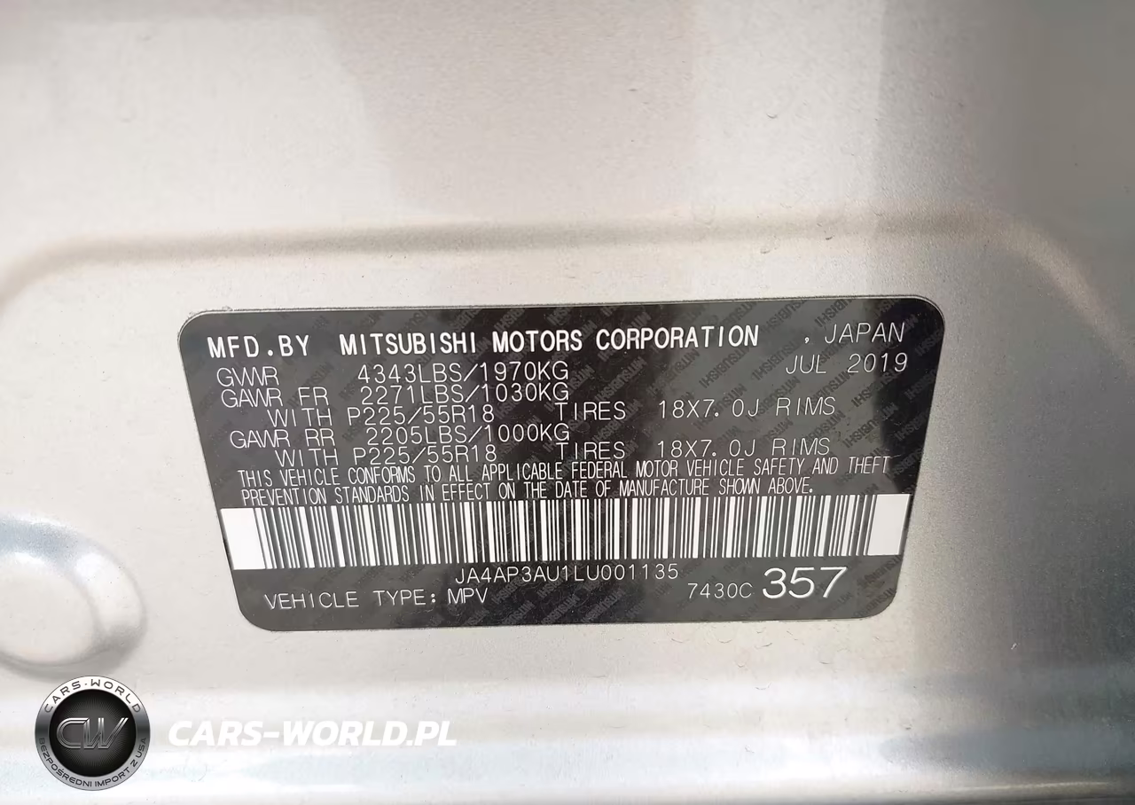 2020 Mitsubishi Outlander Sport 2.0 Es VIN:JA4AP3AU1LU001135 - 9