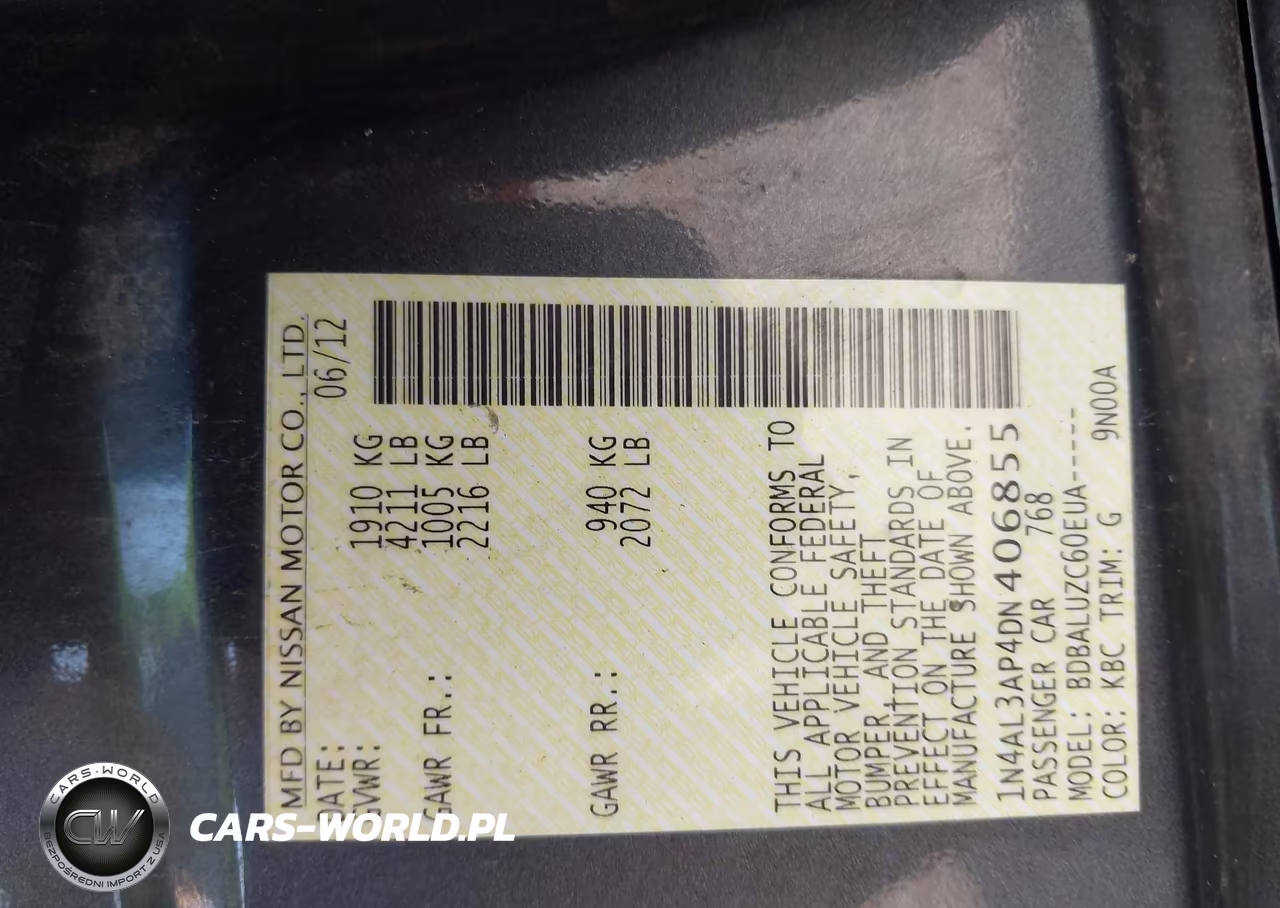 2013 Nissan Altima 2.5 Sv VIN:1N4AL3AP4DN406855 - 9