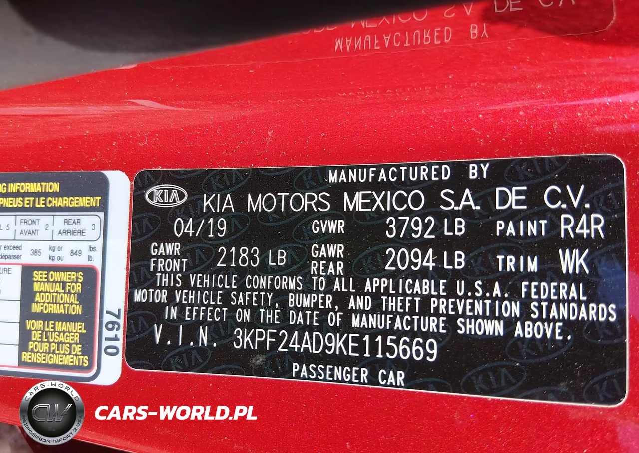 2019 Kia Forte Lxs VIN:3KPF24AD9KE115669 - 9