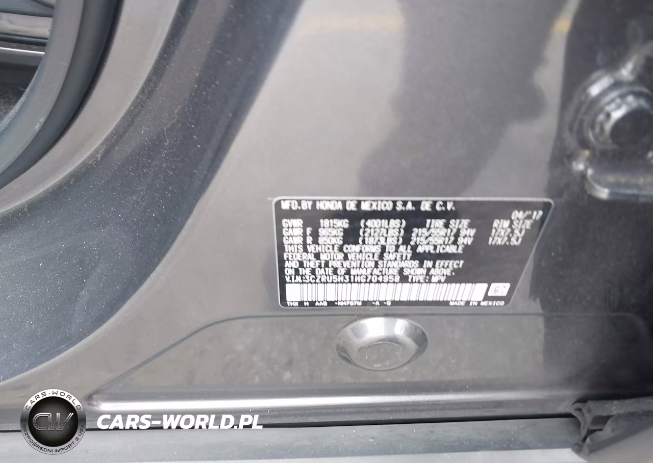 2017 Honda Hr-V Lx VIN:3CZRU5H31HG704958 - 9