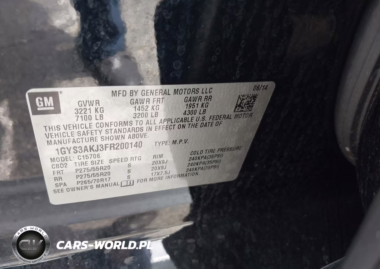 2015 Cadillac Escalade Standard VIN:1GYS3AKJ3FR200140 - 9
