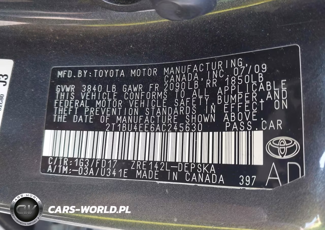 2010 Toyota Corolla S VIN:2T1BU4EE6AC245630 - 9