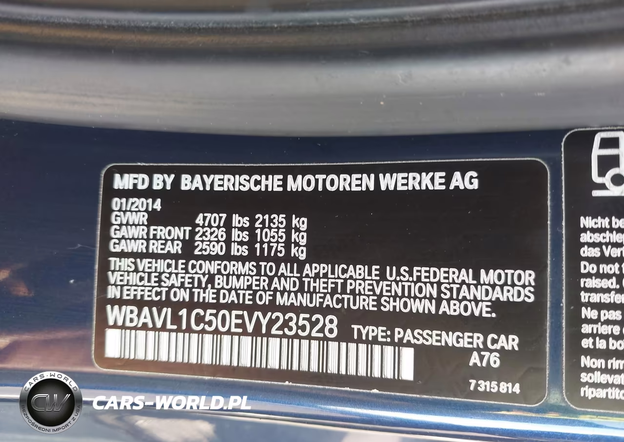 2014 BMW X1 xDrive28I VIN:WBAVL1C50EVY23528 - 8