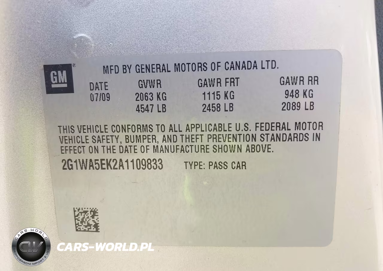 2010 Chevrolet Impala Ls VIN:2G1WA5EK2A1109833 - 9