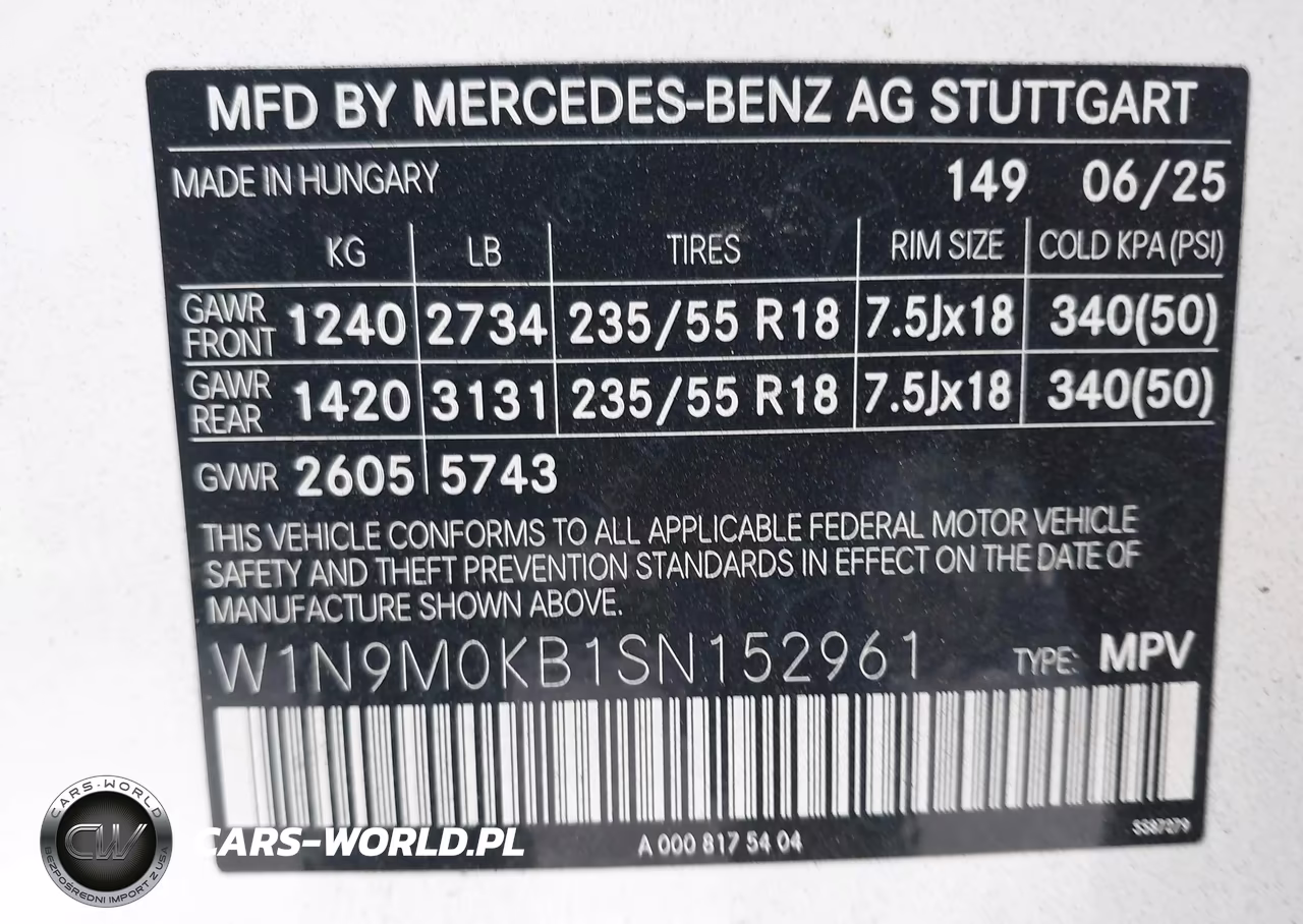 2025 Mercedes-Benz Eqb 300 Suv 4Matic VIN:W1N9M0KB1SN152961 - 9