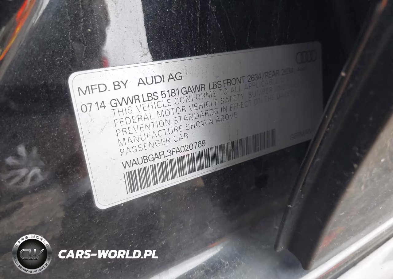 2015 Audi S4 3.0T Premium Plus VIN:WAUBGAFL3FA020769 - 9