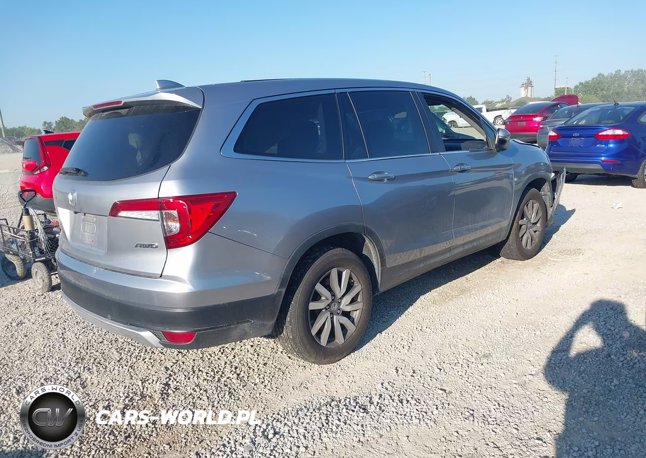 2020 Honda Pilot Awd Ex-L VIN:5FNYF6H54LB053178 - 4