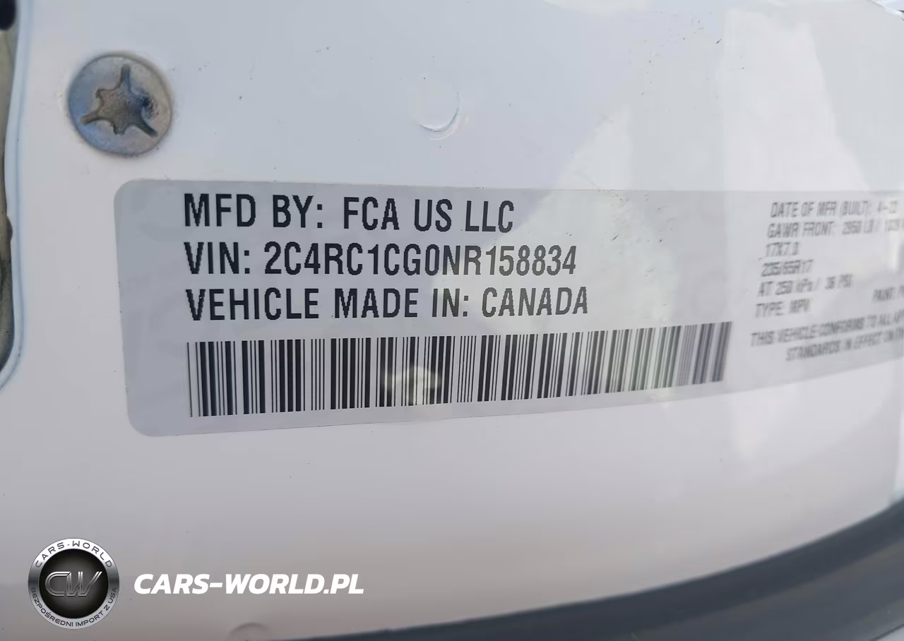 2022 Chrysler Voyager Lx VIN:2C4RC1CG0NR158834 - 9
