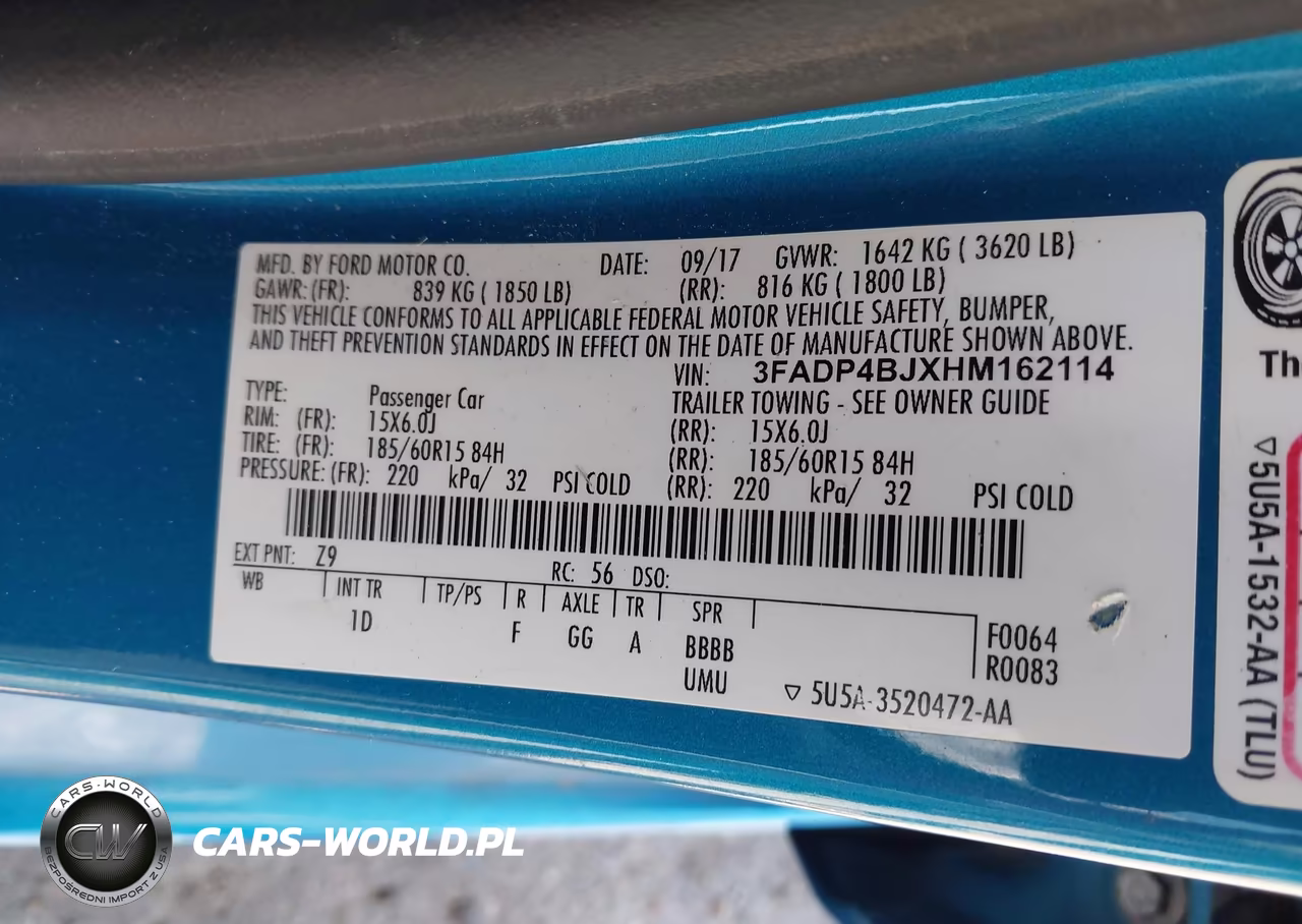 2017 Ford Fiesta Se VIN:3FADP4BJXHM162114 - 9