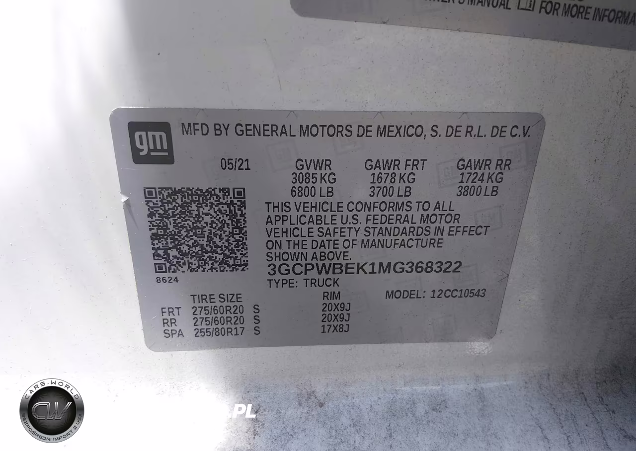 2021 Chevrolet Silverado 1500 2Wd Short Bed Custom VIN:3GCPWBEK1MG368322 - 9