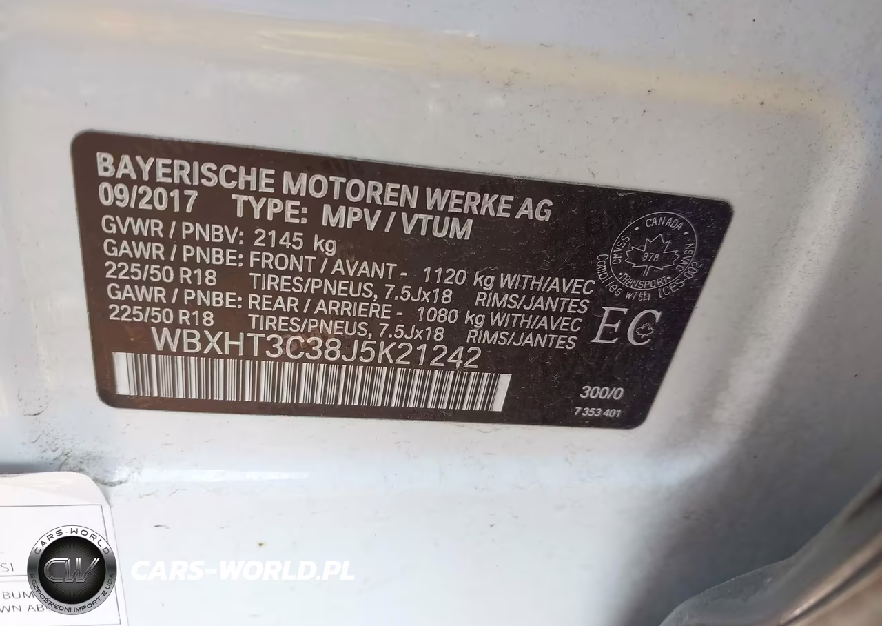 2018 BMW X1 xDrive28I VIN:WBXHT3C38J5K21242 - 9
