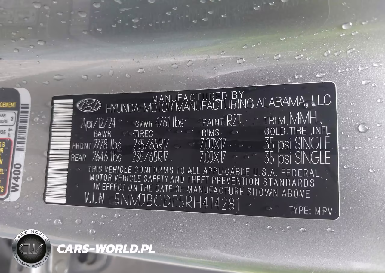 2024 Hyundai Tucson Sel VIN:5NMJBCDE5RH414281 - 9