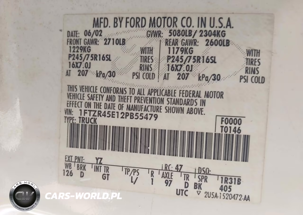 2002 Ford Ranger Edge-Xlt VIN:1FTZR45E12PB55479 - 9