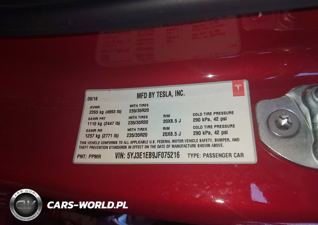 2018 Tesla Model 3 Long Range-Performance VIN:5YJ3E1EB9JF075216 - 9