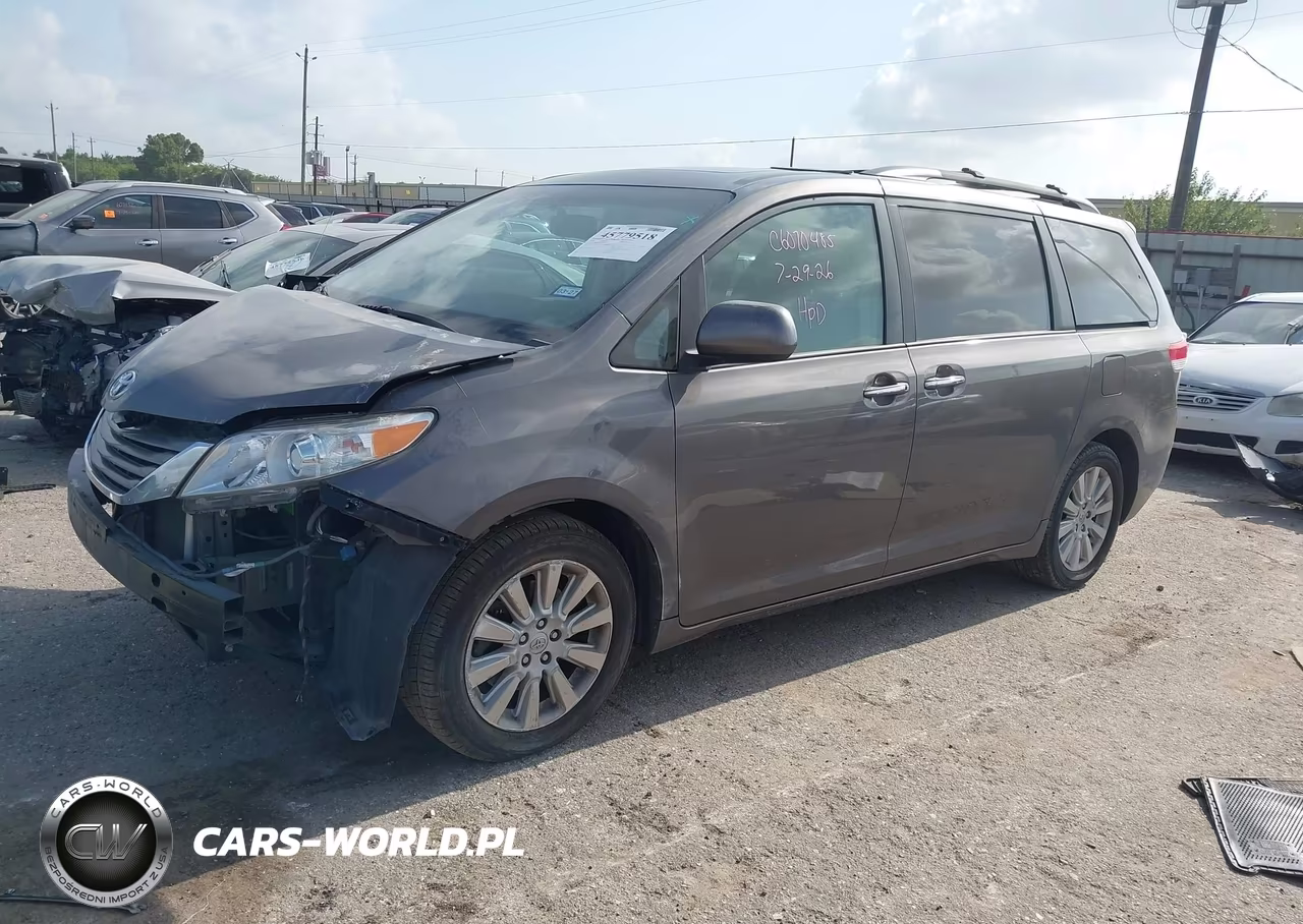 2013 Toyota Sienna Xle 7 Passenger VIN:5TDDK3DC8DS066168 - 2