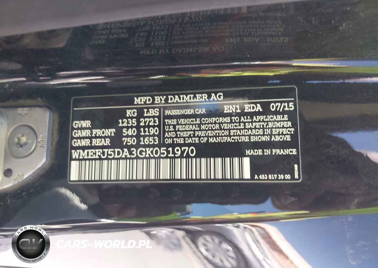 2016 Smart Fortwo Passion VIN:WMEFJ5DA3GK051970 - 9