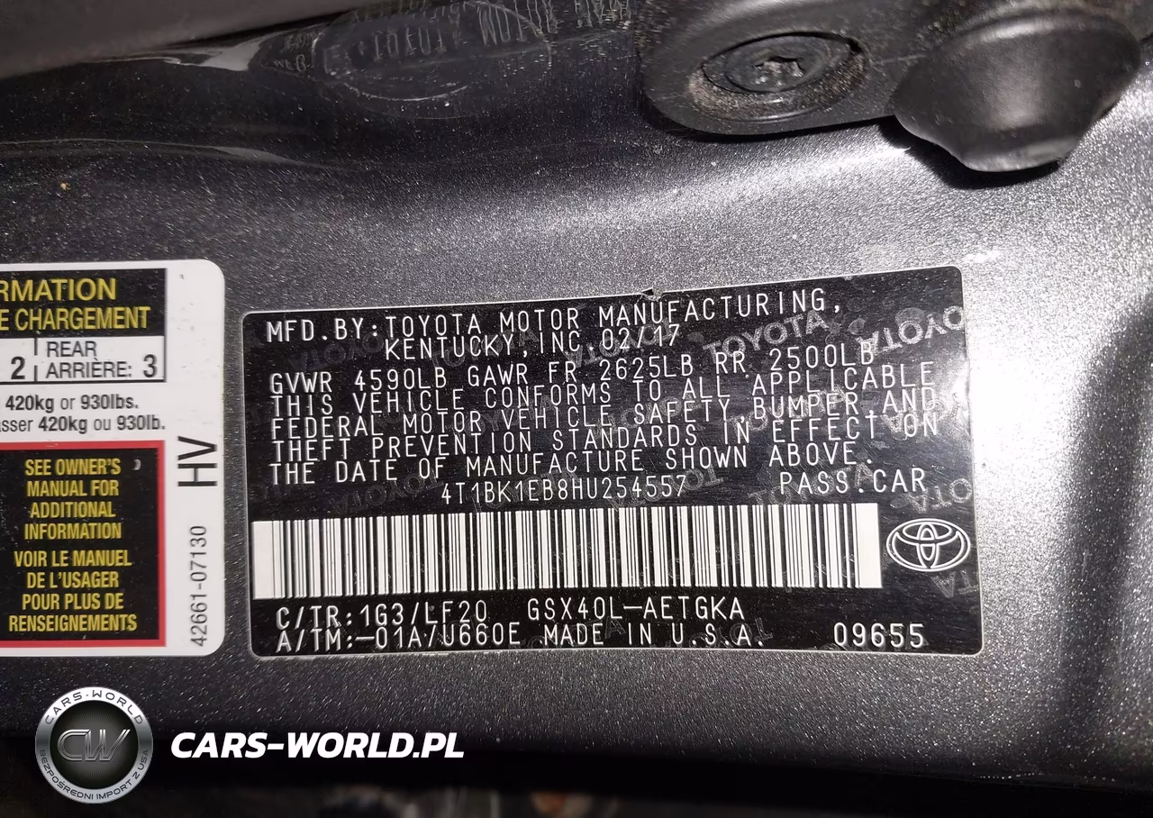 2017 Toyota Avalon Xle Premium VIN:4T1BK1EB8HU254557 - 9