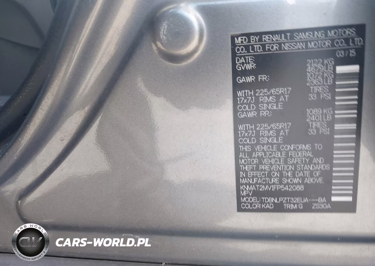 2015 Nissan Rogue S VIN:KNMAT2MV1FP542088 - 9