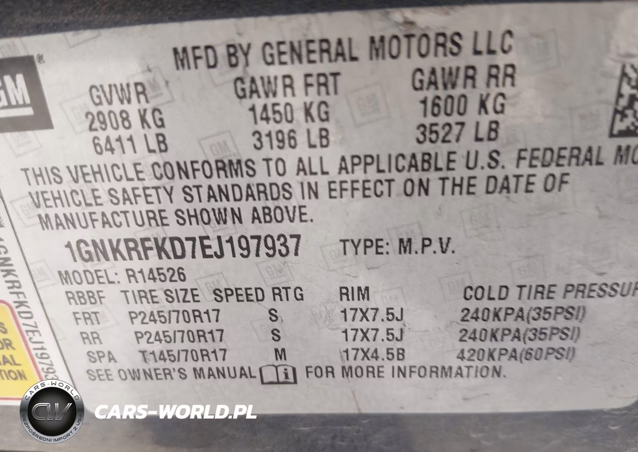 2014 Chevrolet Traverse Ls VIN:1GNKRFKD7EJ197937 - 9