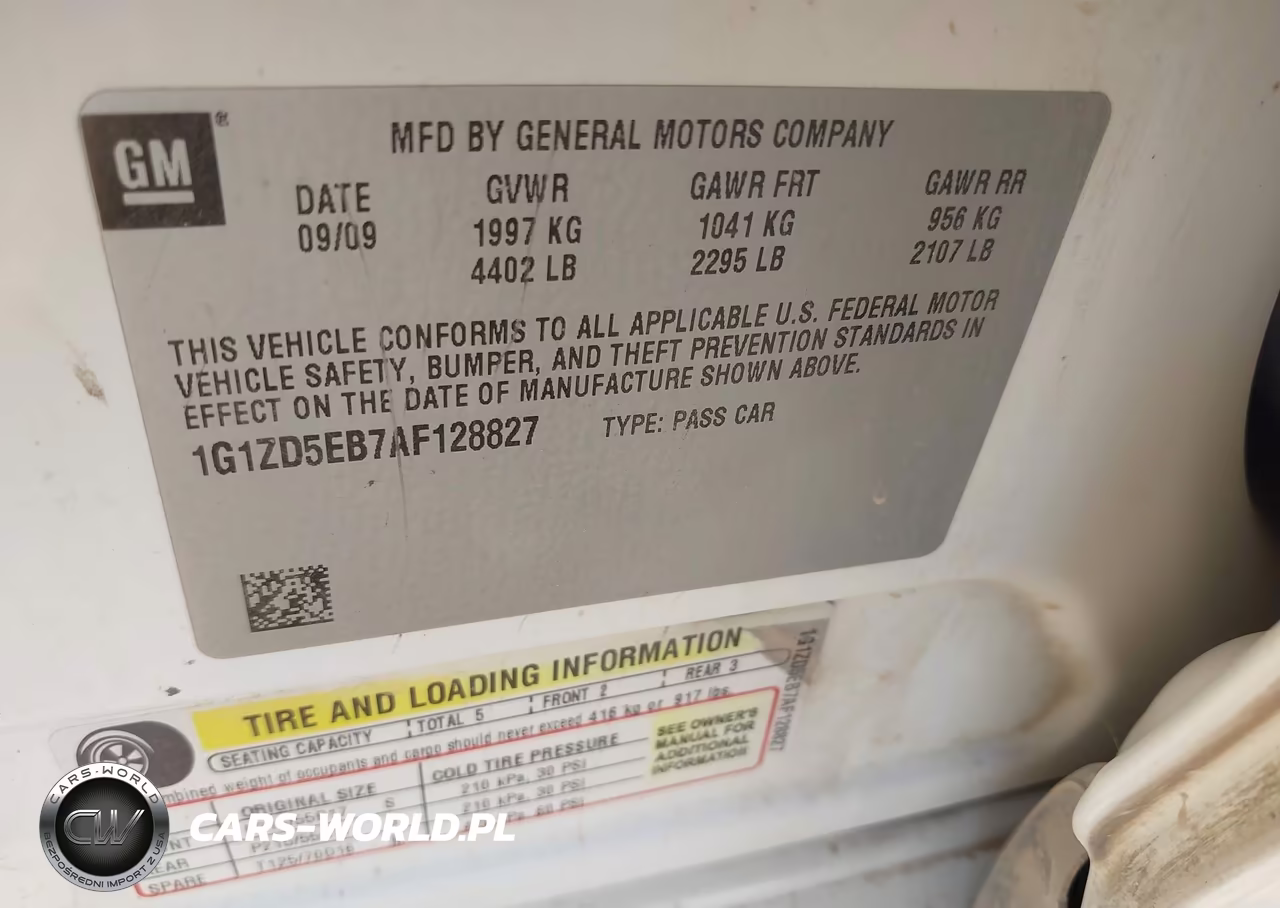 2010 Chevrolet Malibu Lt VIN:1G1ZD5EB7AF128827 - 9