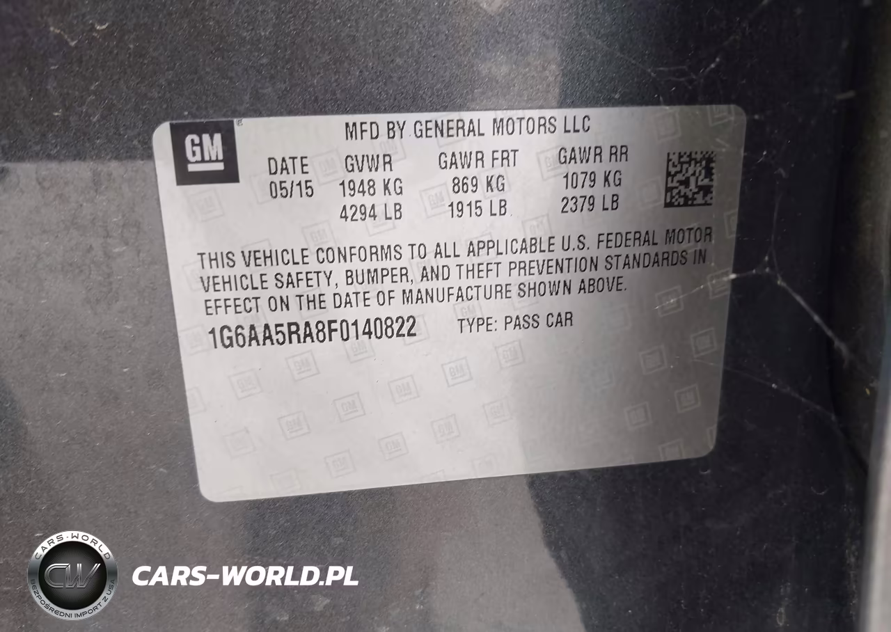 2015 Cadillac Ats Standard VIN:1G6AA5RA8F0140822 - 9
