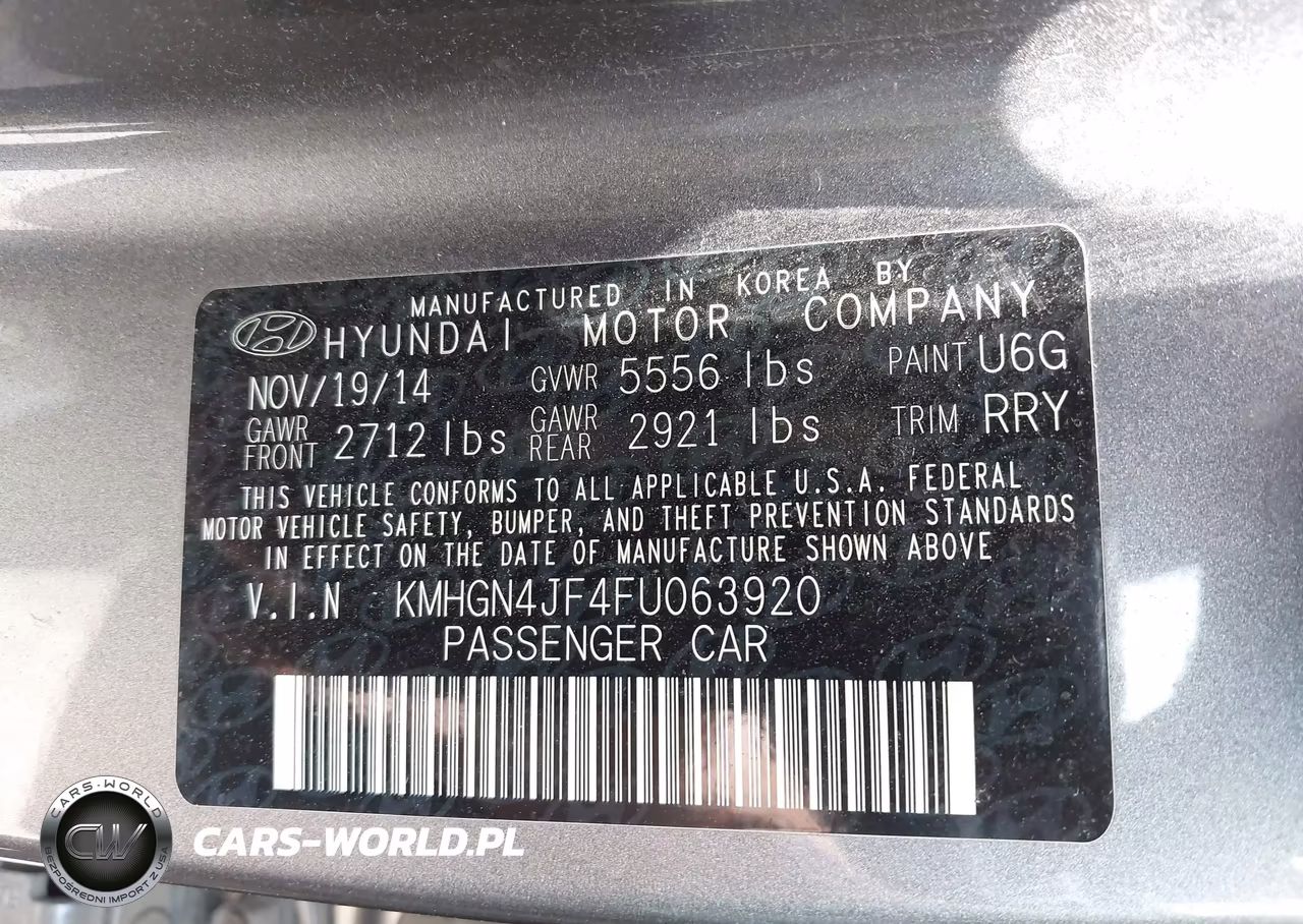 2015 Hyundai Genesis 5.0 VIN:KMHGN4JF4FU063920 - 9