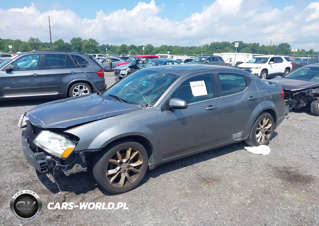 2013 Dodge Avenger R-T VIN:1C3CDZBG3DN581247 - 2