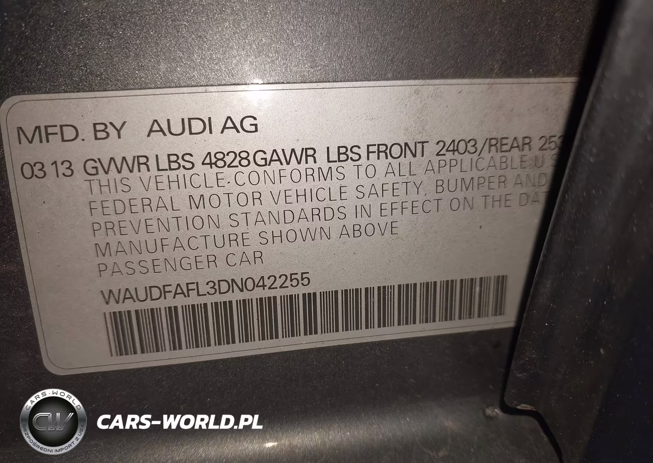 2013 Audi A4 2.0T Premium VIN:WAUDFAFL3DN042255 - 7