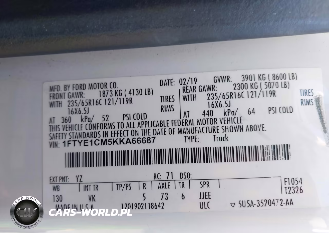 2019 Ford Transit-250 VIN:1FTYR2CM9KKB53888 - 9