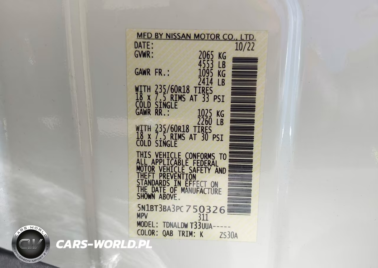 2023 Nissan Rogue Sv VIN:5N1BT3BA3PC750326 - 9