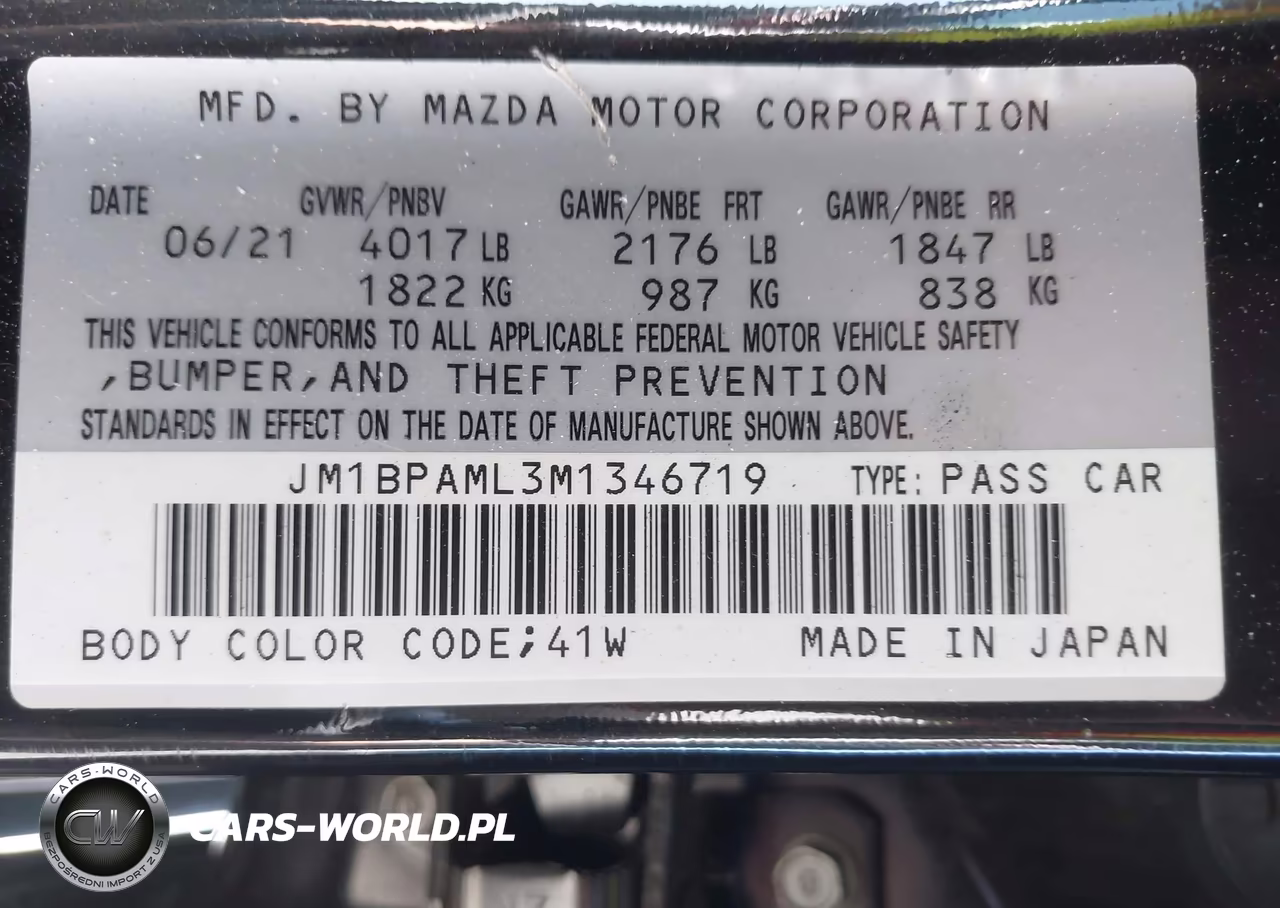 2021 Mazda Mazda3 Premium VIN:JM1BPAML3M1346719 - 9
