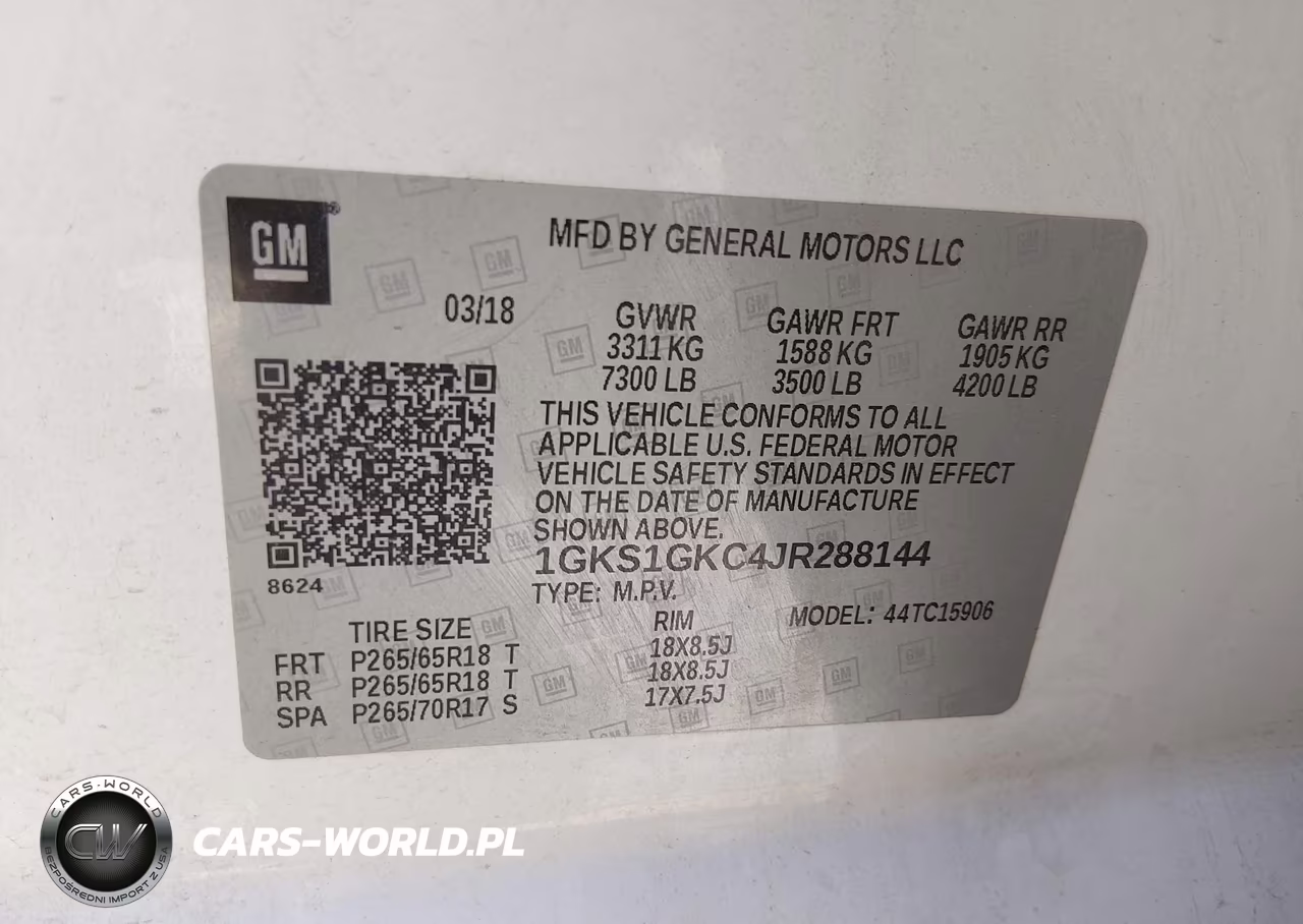 2018 GMC Yukon Xl Slt VIN:1GKS1GKC4JR288144 - 9