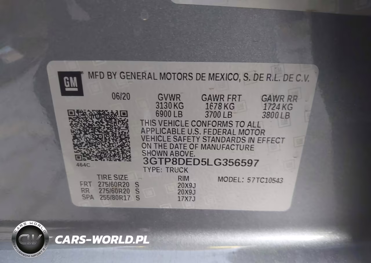 2020 GMC Sierra 1500 2Wd Short Box Slt VIN:3GTP8DED5LG356597 - 9