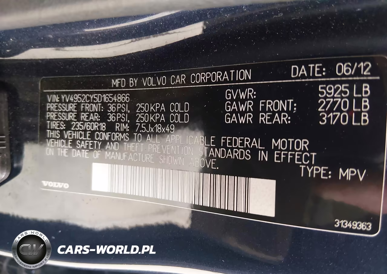 2013 Volvo Xc90 3.2-3.2 Platinum-3.2 Premier Plus VIN:YV4952CY5D1654866 - 9