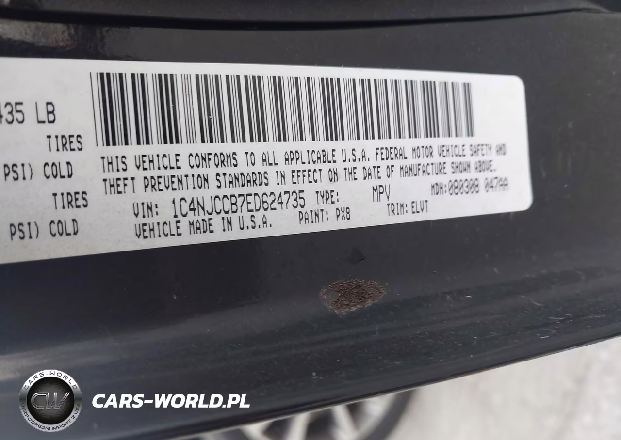 2014 Jeep Compass Limited VIN:1C4NJCCB7ED624735 - 9