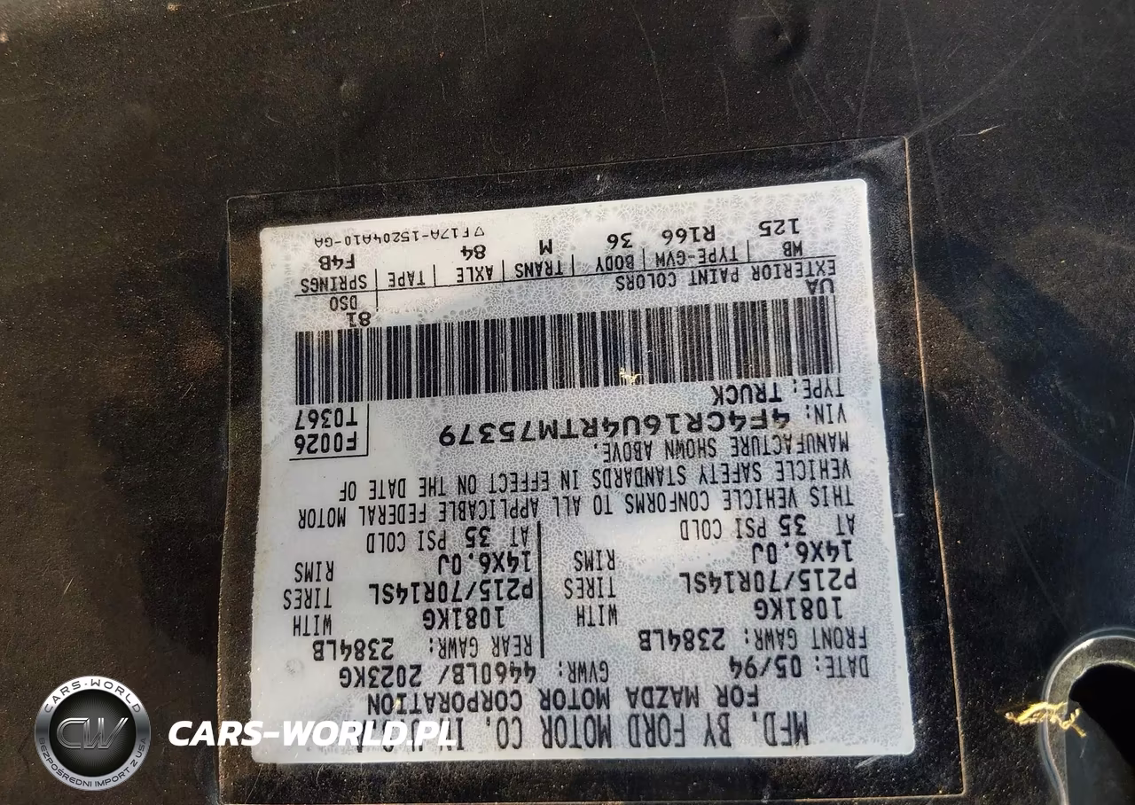 1994 Mazda B3000 Cab Plus VIN:4F4CR16U4RTM75379 - 9