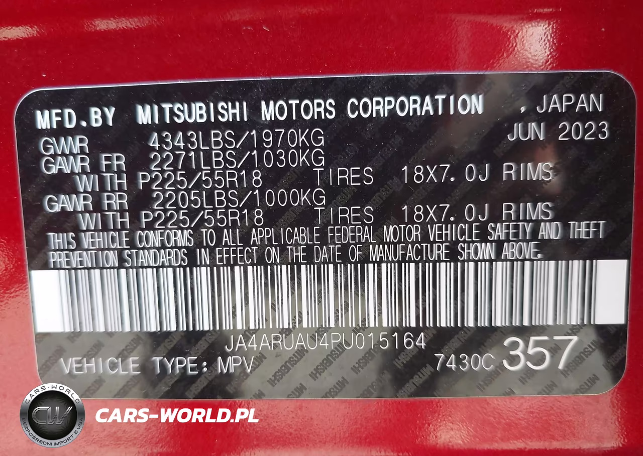 2023 Mitsubishi Outlander Sport 2.0 Es Awc VIN:JA4ARUAU4PU015164 - 9