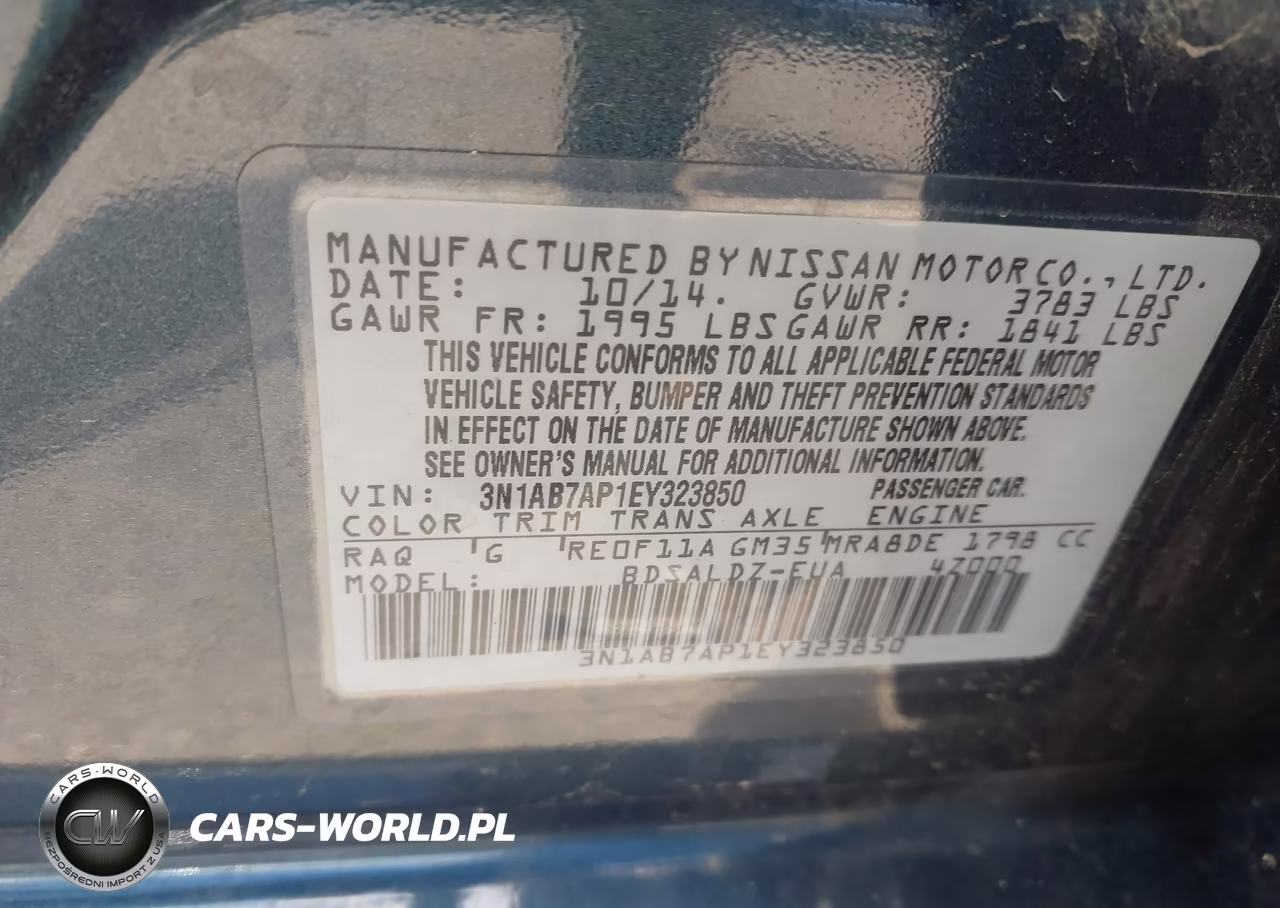 2014 Nissan Sentra Sv VIN:3N1AB7AP1EY323850 - 9