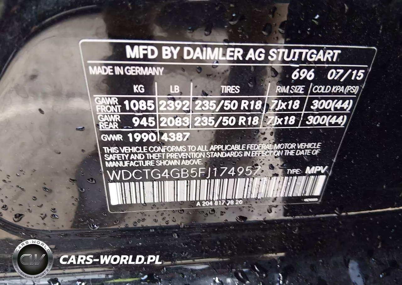 2015 Mercedes-Benz Gla 250 4Matic VIN:WDCTG4GB5FJ174957 - 9