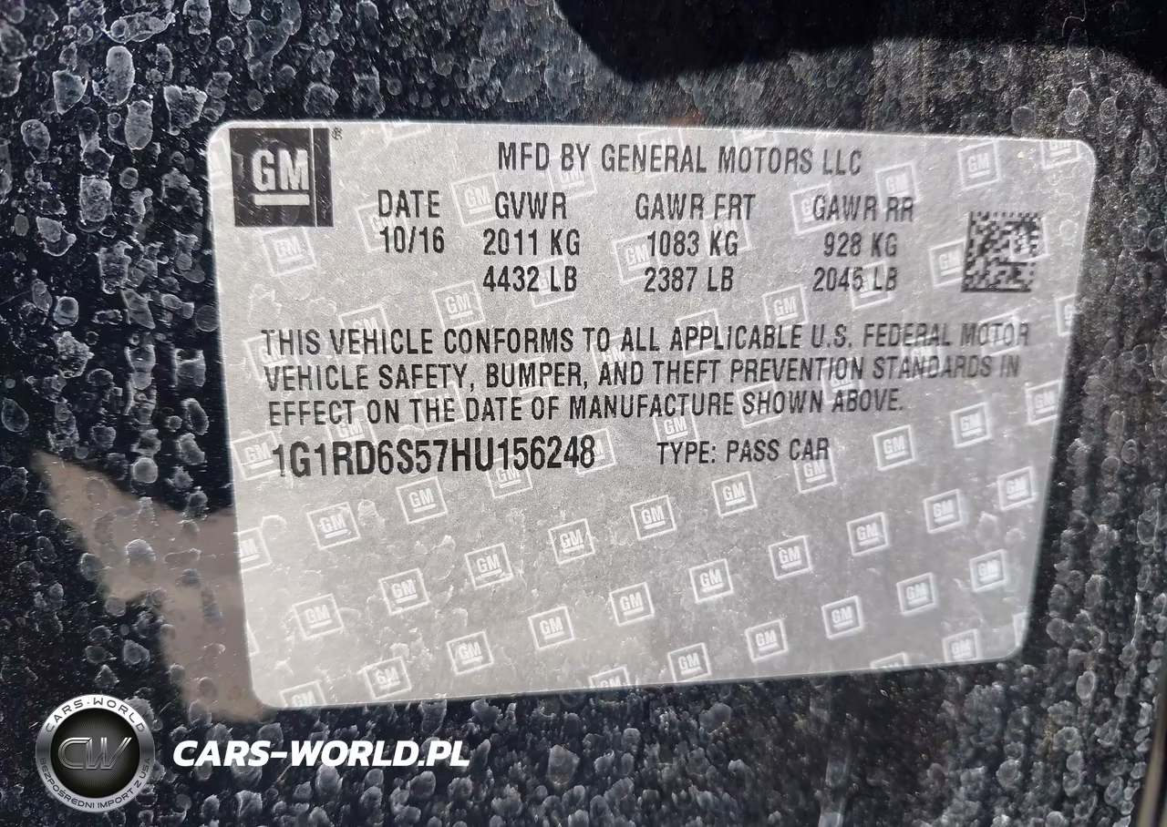 2017 Chevrolet Volt Premier VIN:1G1RD6S57HU156248 - 9